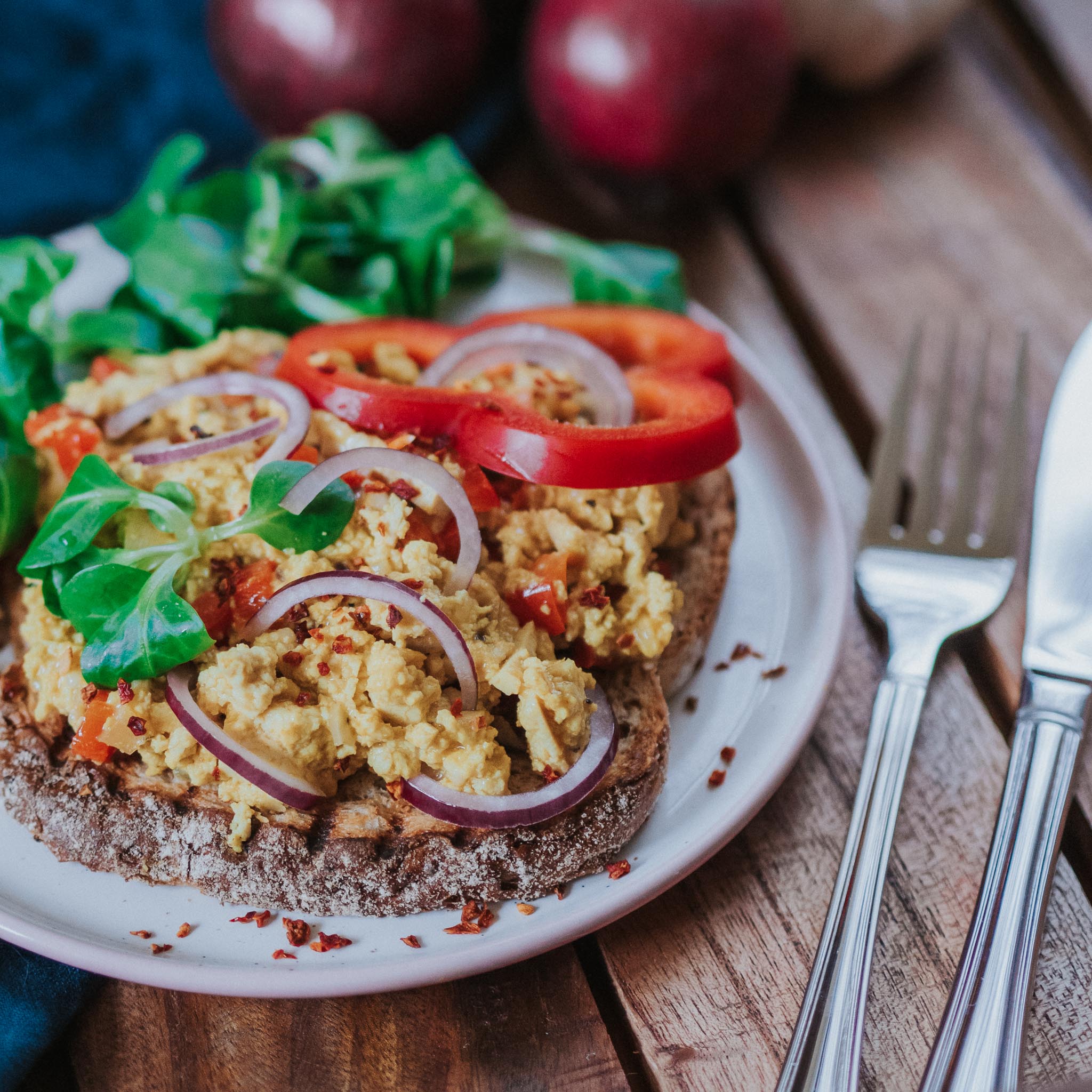 Vegan Tofu Scramble - Wild Waves Yoga